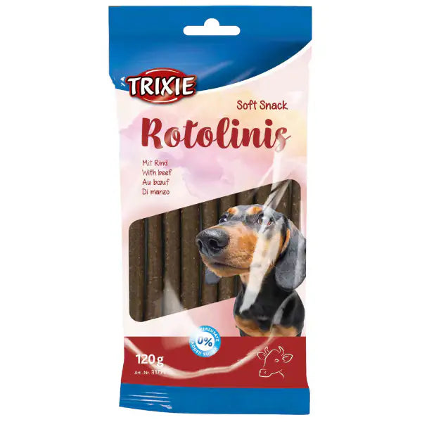 Trixie Rotolini Snack 120gr Manzo - 1° ORDINE? scegli tra BZR5 - BZR20 + 200 pt fedeltà