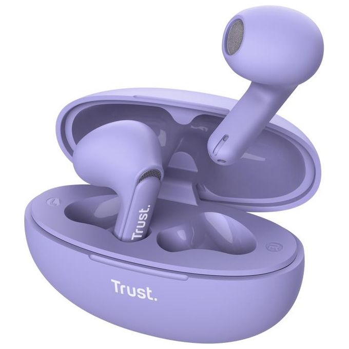 Trust - Auricolare Bluetooth Yavi Enc-purple