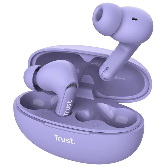 Trust - Auricolare Bluetooth Yavi Enc-purple