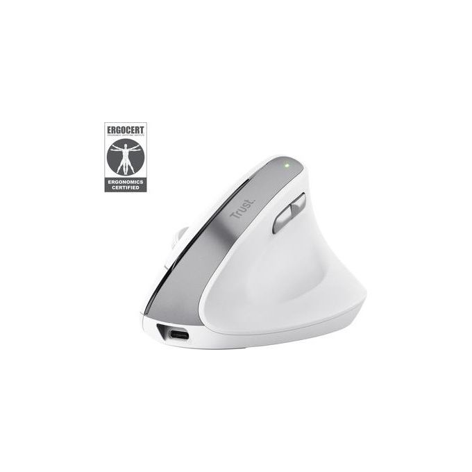 Trust - Bayo Ii Ergonomic Wireless Mouse-white