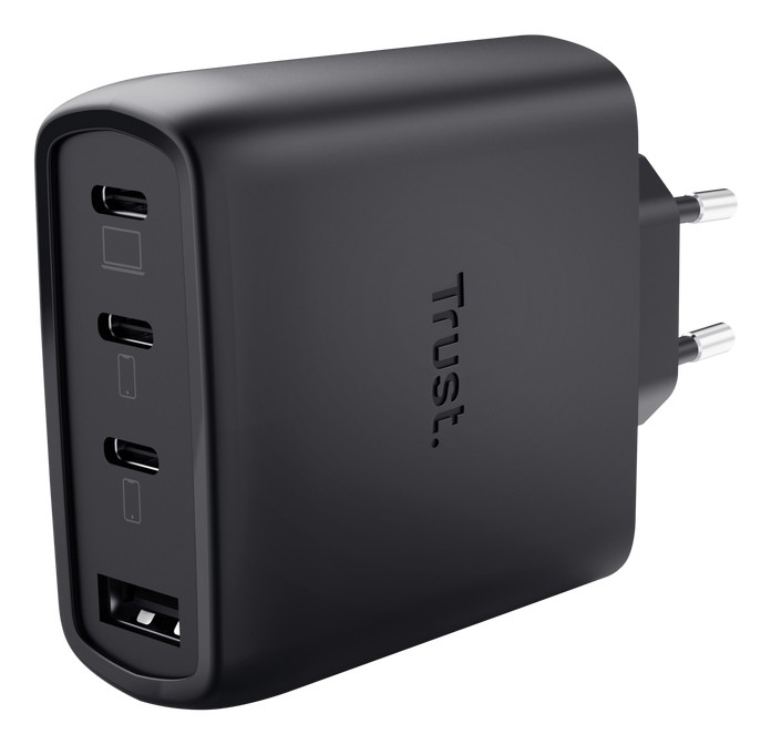 Trust - Caricabatteria Usb A 4 Porte Smart Ir & Iot Hub-black