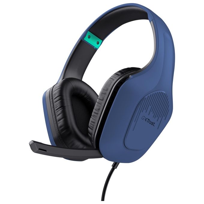 Trust - Cuffia Gamer Gxt415b Zirox-blue