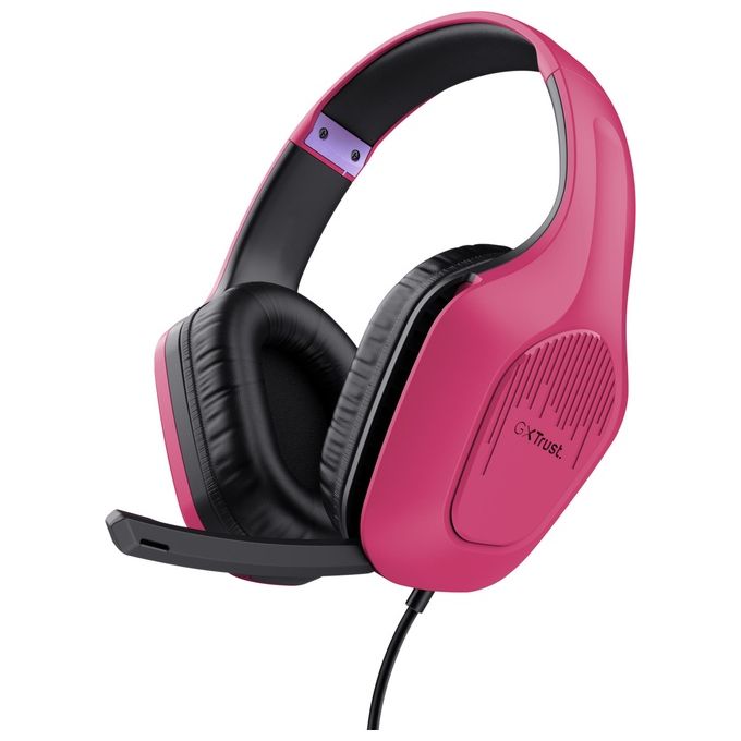 Trust - Cuffia Gamer Gxt415p Zirox-pink
