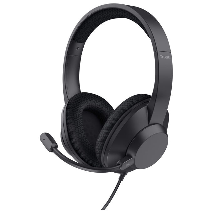 Trust - Cuffie Con Microfono Usb Ayda Max Usb-enc Headset-black