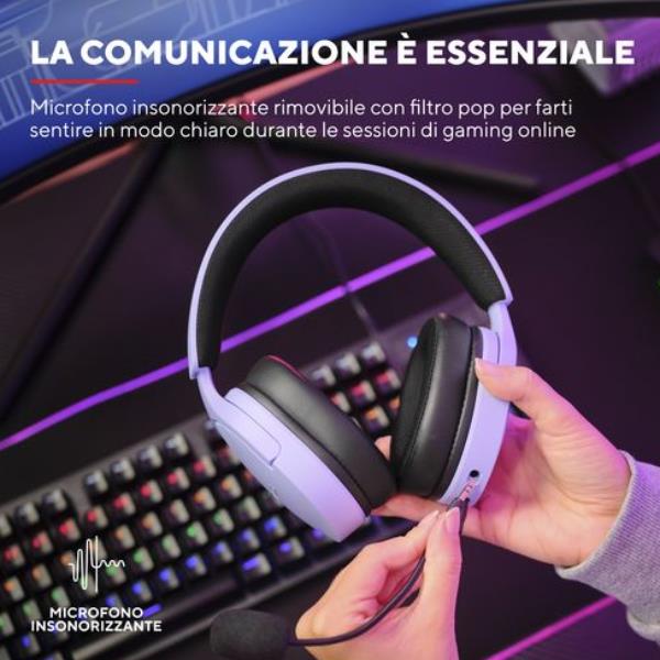 Trust - Cuffie Pc Gxt490p Fayzo 7.1 Usb-purple