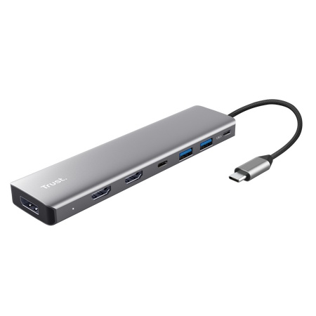 Trust - Dalyx 7-in-1 Multiport Adapter-grey