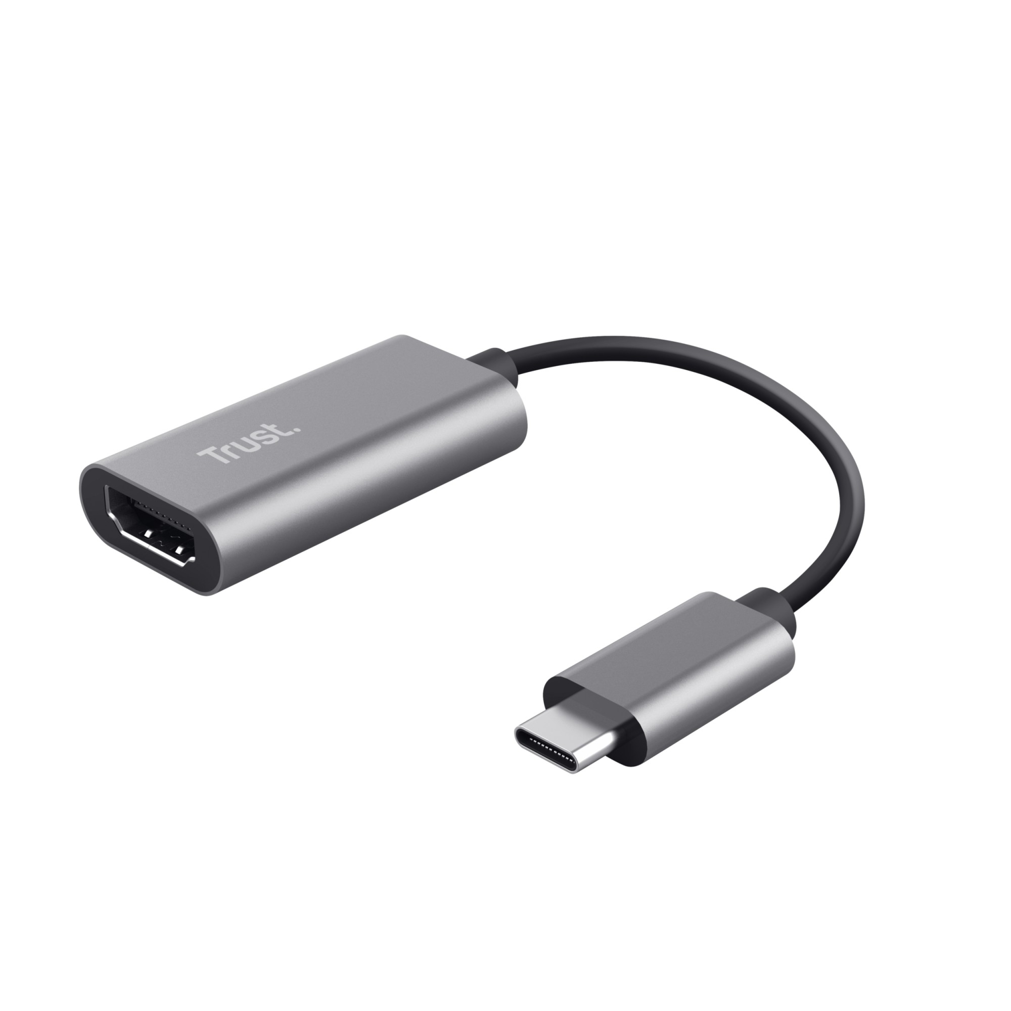Trust - Dalyx Usb-c Hdmi Adapter-grey/black