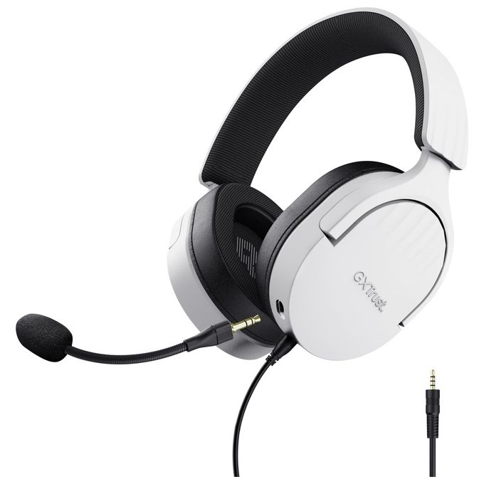 TRUST GXT489W FAYZO HEADSET CUFFIE GAMING, White