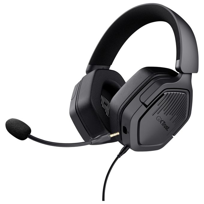 TRUST GXT492 CARUS HEADSET CUFFIE GAMING, Black TRUST GXT492 CARUS HEADSET CUFFIE GAMING, Black