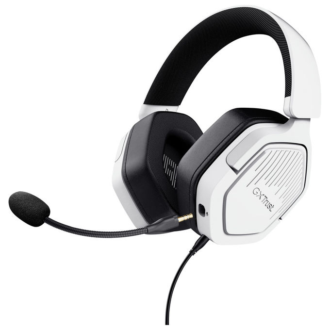 TRUST GXT492W CARUS HEADSET CUFFIE GAMING, White TRUST GXT492W CARUS HEADSET CUFFIE GAMING, White