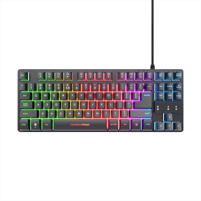 Trust - Gxt833 Thado Tkl Keyboard It-black - Illuminated