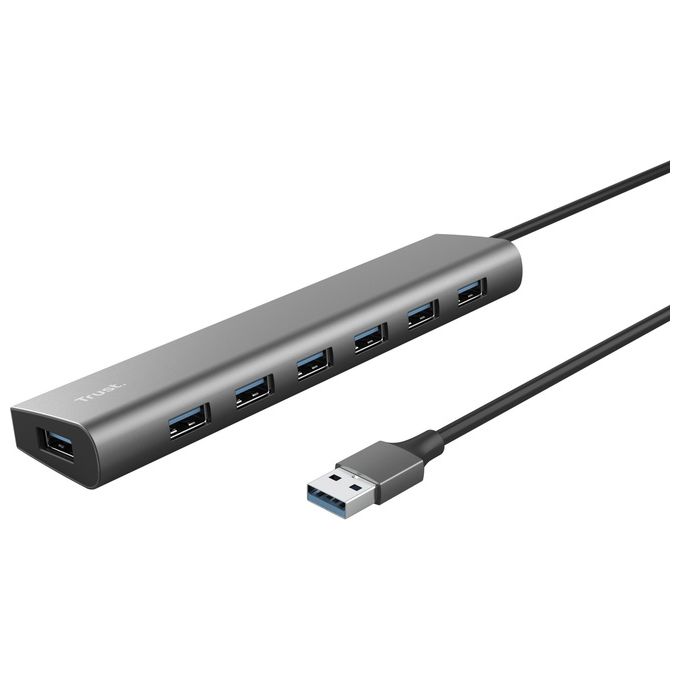 Trust - Halyx 7 Port Usb Hub-grey