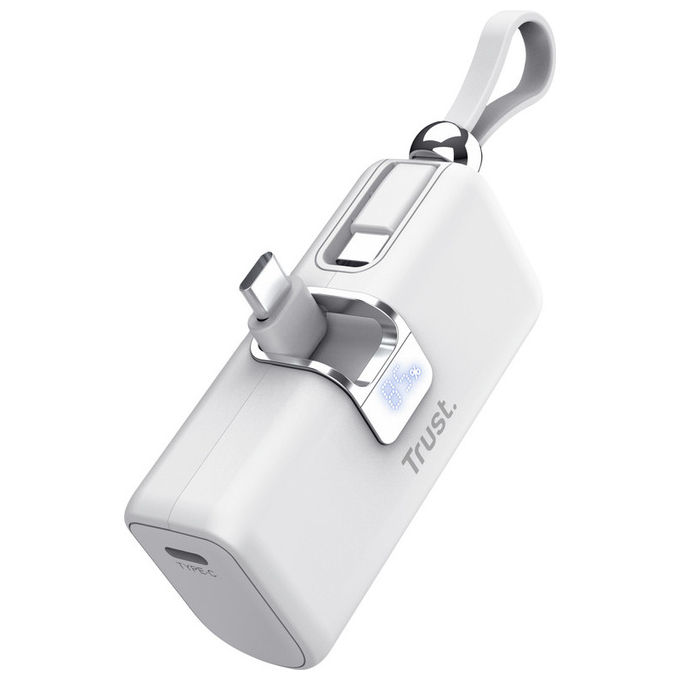 Trust - Pacto 5000 Pd Pocket Powerbank-white