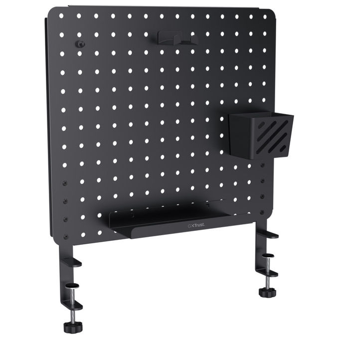 Trust - Pannello Portaoggetti Gxt723 Vesto Metal Pegboard-black