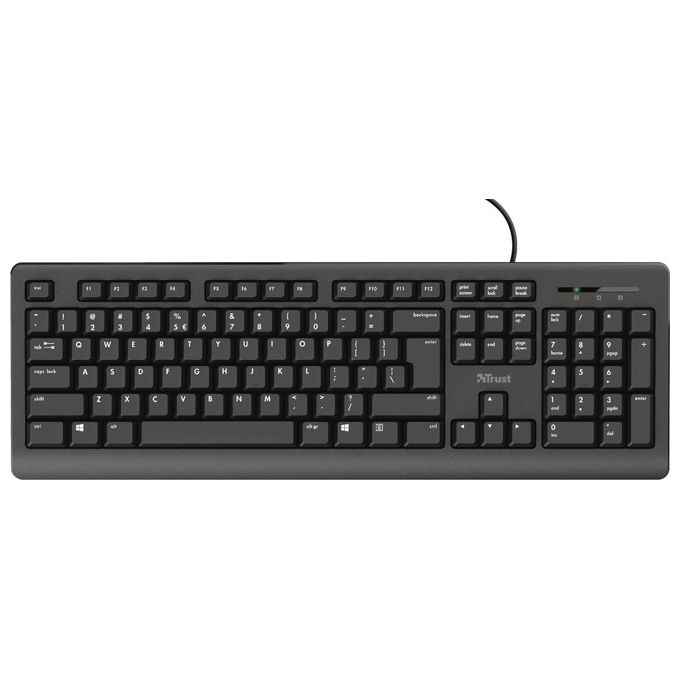 Trust Primo Tastiera Usb Qwerty Inglese Nero