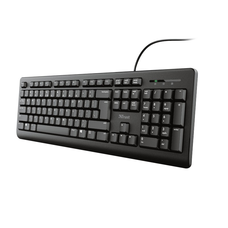Trust TK-150 tastiera USB QWERTY Spagnolo Nero Trust TK-150 tastiera USB QWERTY Spagnolo Nero