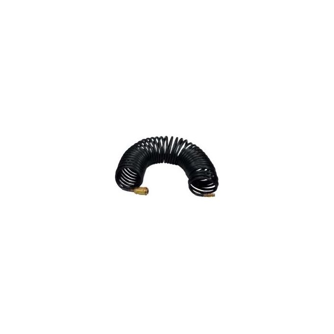 Tubo compressore spiralato con raccordi (8mm x 10m) Nero 8221577STN