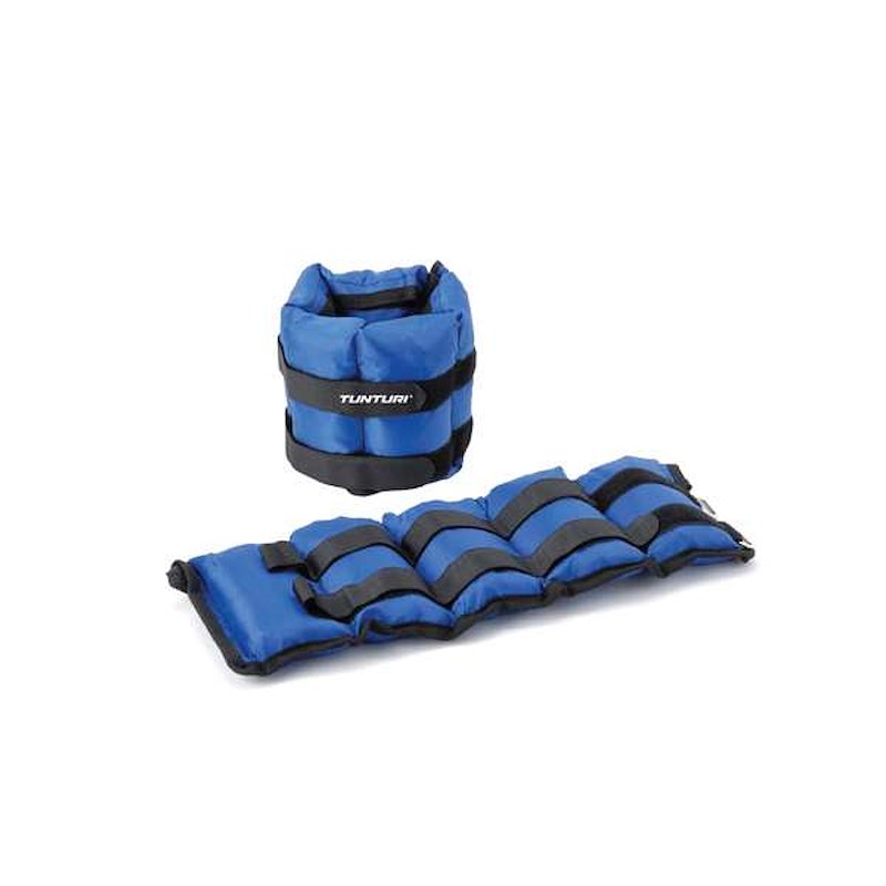 Tunturi Coppia Pesi per Polsi o Caviglie Wrist/Ankle Weights 2.25Kg Pr Blu