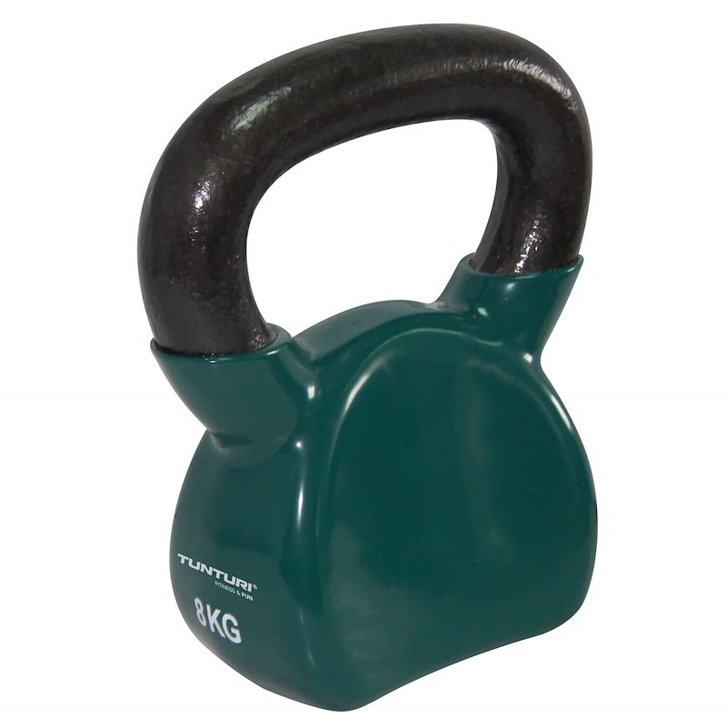Tunturi Kettlebell ergonomica Vinyl Kettlebell 8Kg Verde