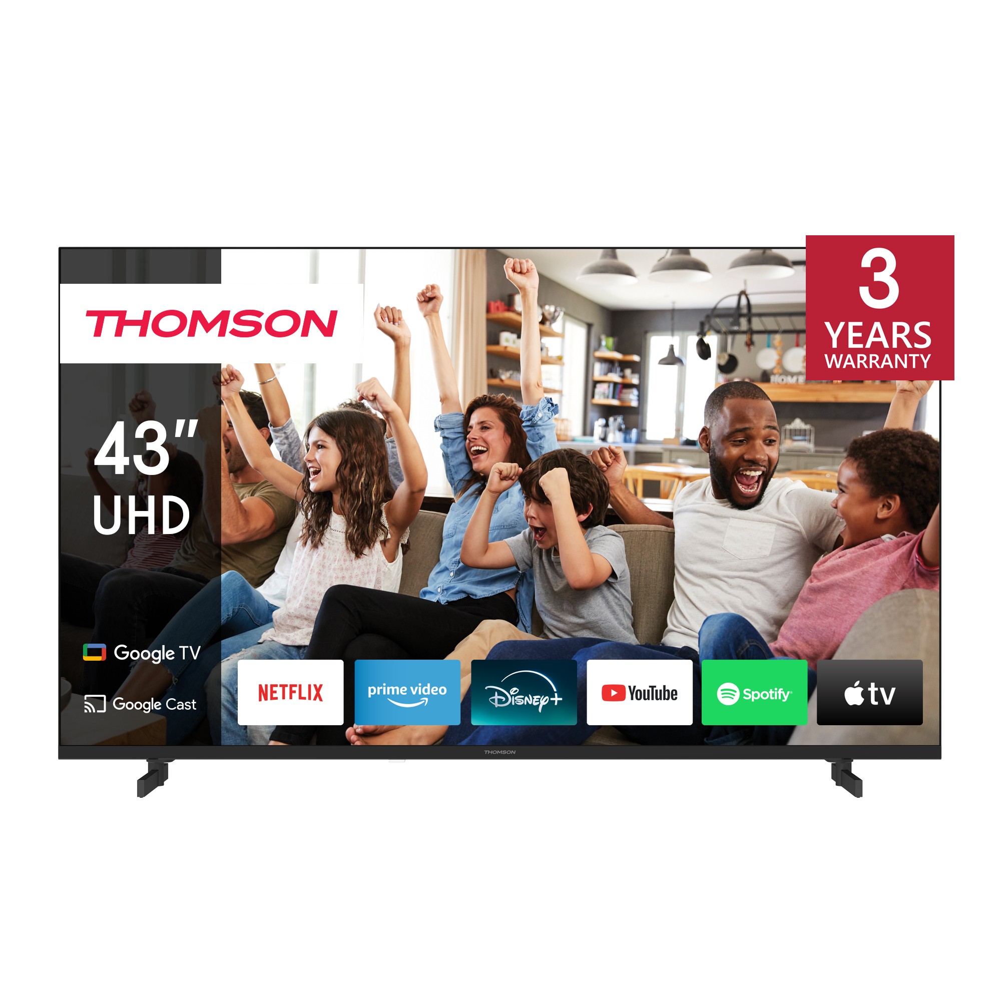 Tv 43 Thomson 4K Smart Uhd T2/C2S2 Google Tv Frameless Tv 43 Thomson 4K Smart Uhd T2/C2S2 Google Tv Frameless