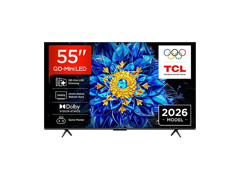 TV TCL 55P8L, QD-Mini LED 55", 4K HDR, Google TV, 144Hz VRR, Dolby Vision & Atmos