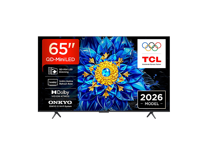 TV TCL 65P8L, QD-Mini LED 65", 4K HDR, Google TV, 144Hz VRR, Audio Onkyo 2.1