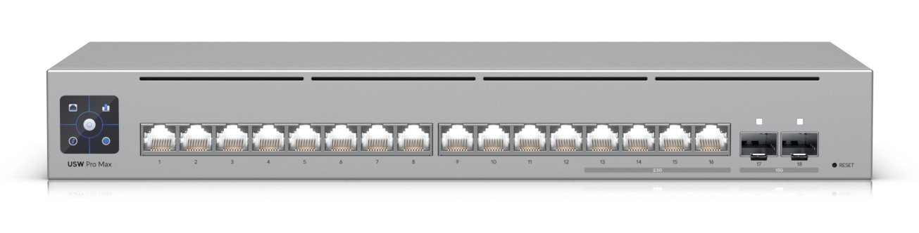 Ubiquiti Pro Max 16 L3 2.5G Ethernet (100/1000/2500) 1U Grigio