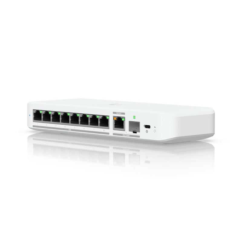 Ubiquiti unifi flex 2.5g gestito l2 2.5g ethernet (100/1000/2500) supporto power over ethernet (poe) montaggio da