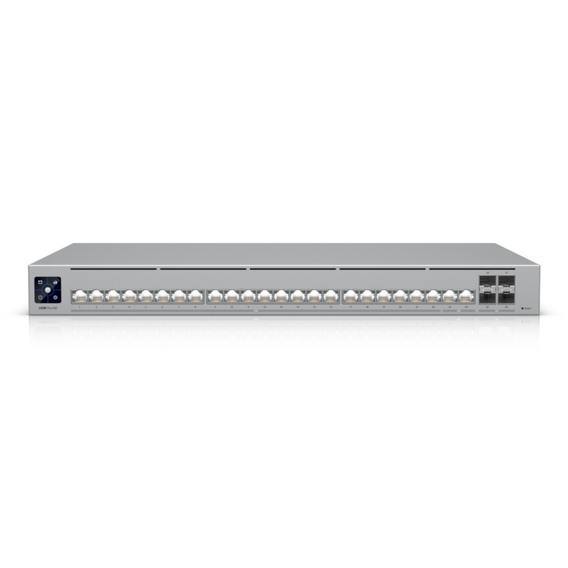 Ubiquiti unifi pro hd 24 gestito l2/l3 2.5g ethernet (100/1000/2500) 1u grigio