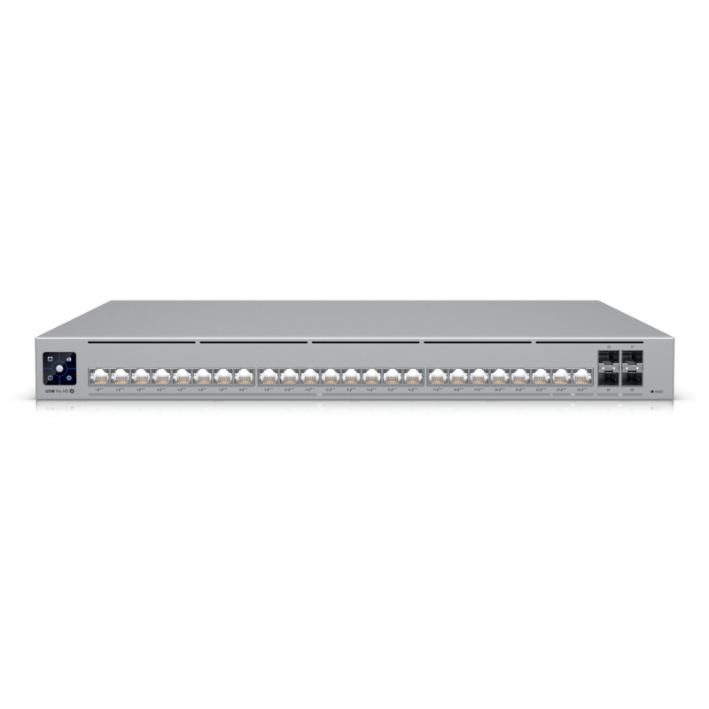 Ubiquiti unifi pro hd 24 poe gestito l2/l3 2.5g ethernet (100/1000/2500) supporto power over ethernet (poe) 1u grigio