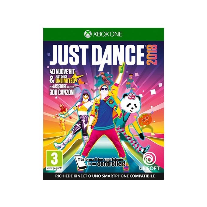Ubisoft 300093502 Just Dance 2018 Videogioco Musicale per Xbox One 40 Canzoni Incluse Modalita' Kids e World Dance Floor colore Italiano Ubisoft 300093502 Just Dance 2018 Videogioco Musicale per Xbox One 40 Canzoni Incluse Modalita' Kids e World Dance Floor colore Italiano