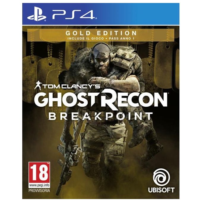 Ubisoft 300111399 Tom Clancy's Ghost Recon Breakpoint Gold Edition Gioco PS4 PlayStation 4 Pass Anno 1 Incluso