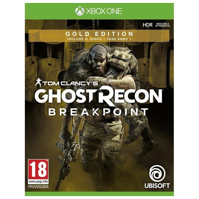 Ubisoft 300111446 Tom Clancy's Ghost Recon Breakpoint Gold Edition Gioco Xbox One Sparatutto Mondo Aperto Co-op 4 Giocatori Pass Anno 1