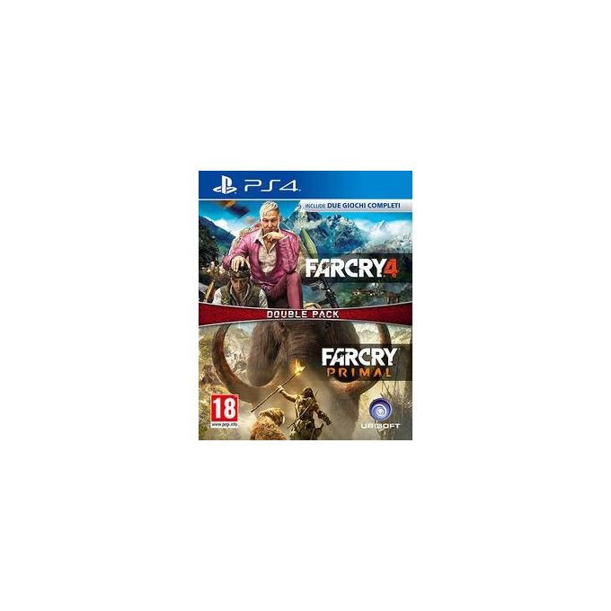 Ubisoft 3307215984277 Far Cry 4 + Far Cry Primal Doppio Pacchetto Gioco Video Fisico per PlayStation 4 Lingua Italiano colore Nero