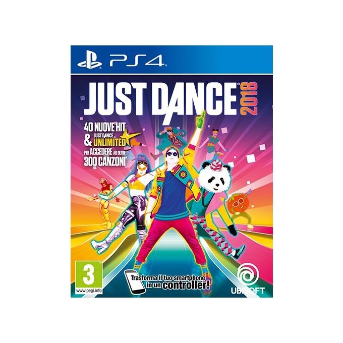 Ubisoft PS40647 Just Dance 2018 Gioco PS4 PlayStation 4 Danza Multiplayer Online PEGI 3 Versione Italiana Ubisoft PS40647 Just Dance 2018 Gioco PS4 PlayStation 4 Danza Multiplayer Online PEGI 3 Versione Italiana