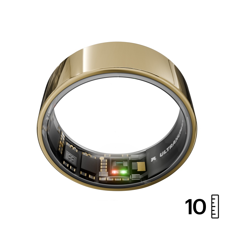 Ultrahuman air smart ring bionic gold größe 10