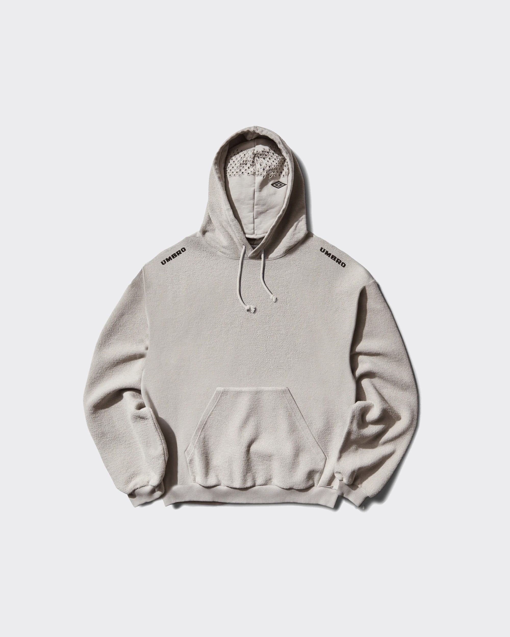 Umbro Felpa Con Cappuccio Lasered Masked Light Grey