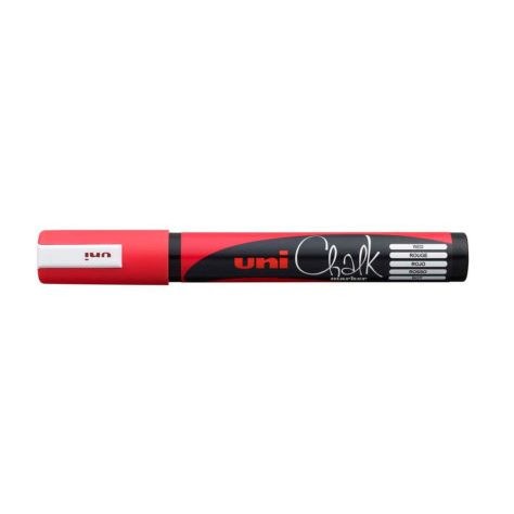 Uni-Ball ChalkGlass PWE-5M evidenziatore in gesso Rosso 1 pz
