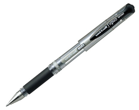 Uni-Ball Signo UM-153 Penna in gel retrattile Nero 1 pz Uni-Ball Signo UM-153 Penna in gel retrattile Nero 1 pz
