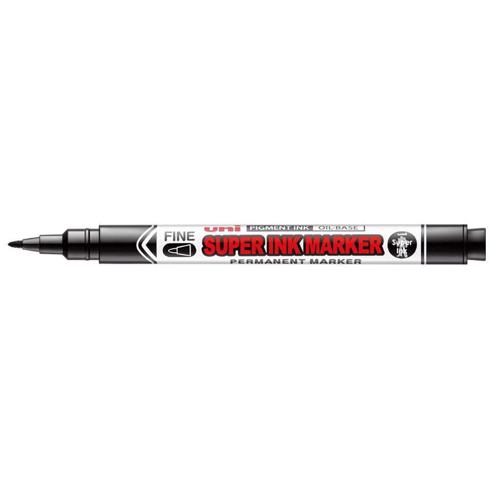Uni-Ball Super Ink PNA-125 marcatore permanente Punta sottile Nero 1 pz