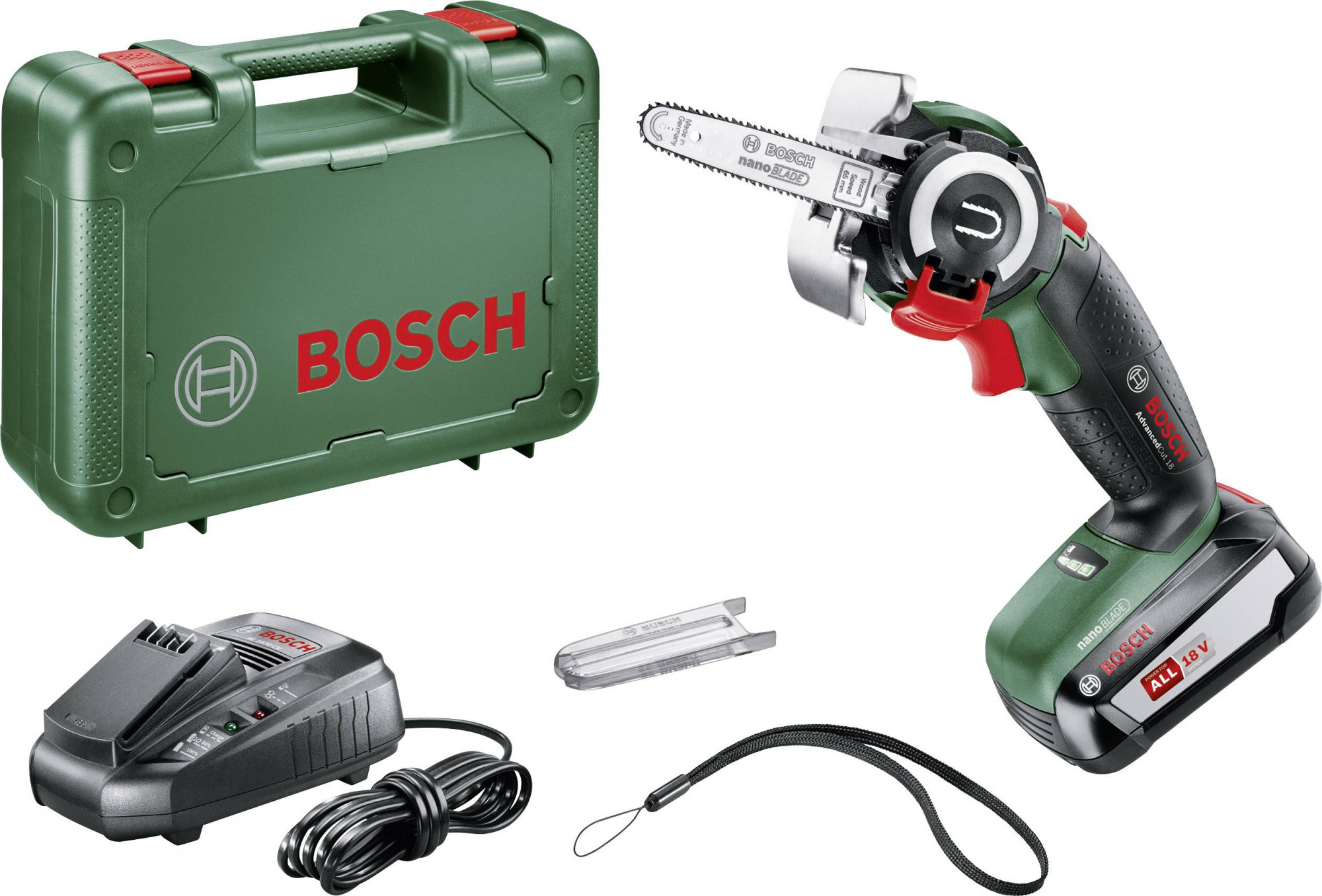 Utensili - Motosega A Batteria 18v, 1x Batteria 2,5 Ah Li-ion, Caricabatterie 06033d5101 - Bosch