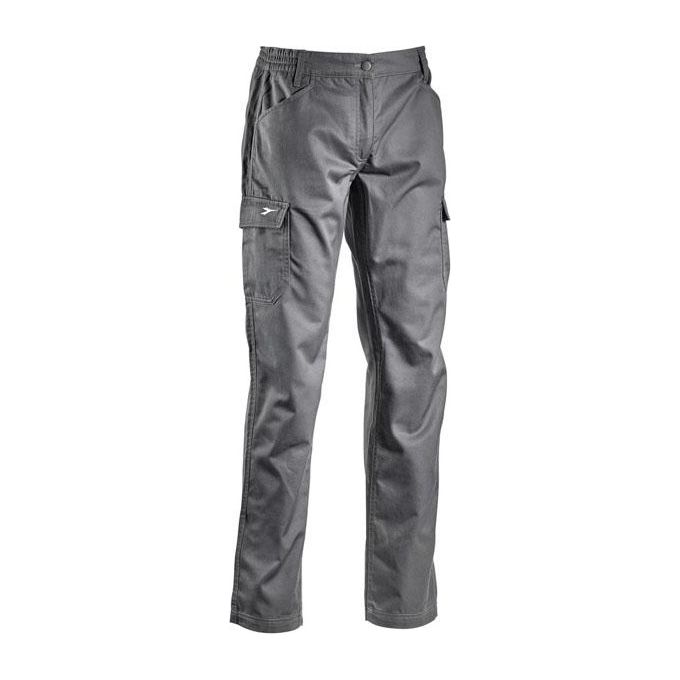 Utility Diadora Pantaloni da Lavoro Pant Level Cotone Poliestere 250 g-mq All Season 5 Tasche colore Grigio