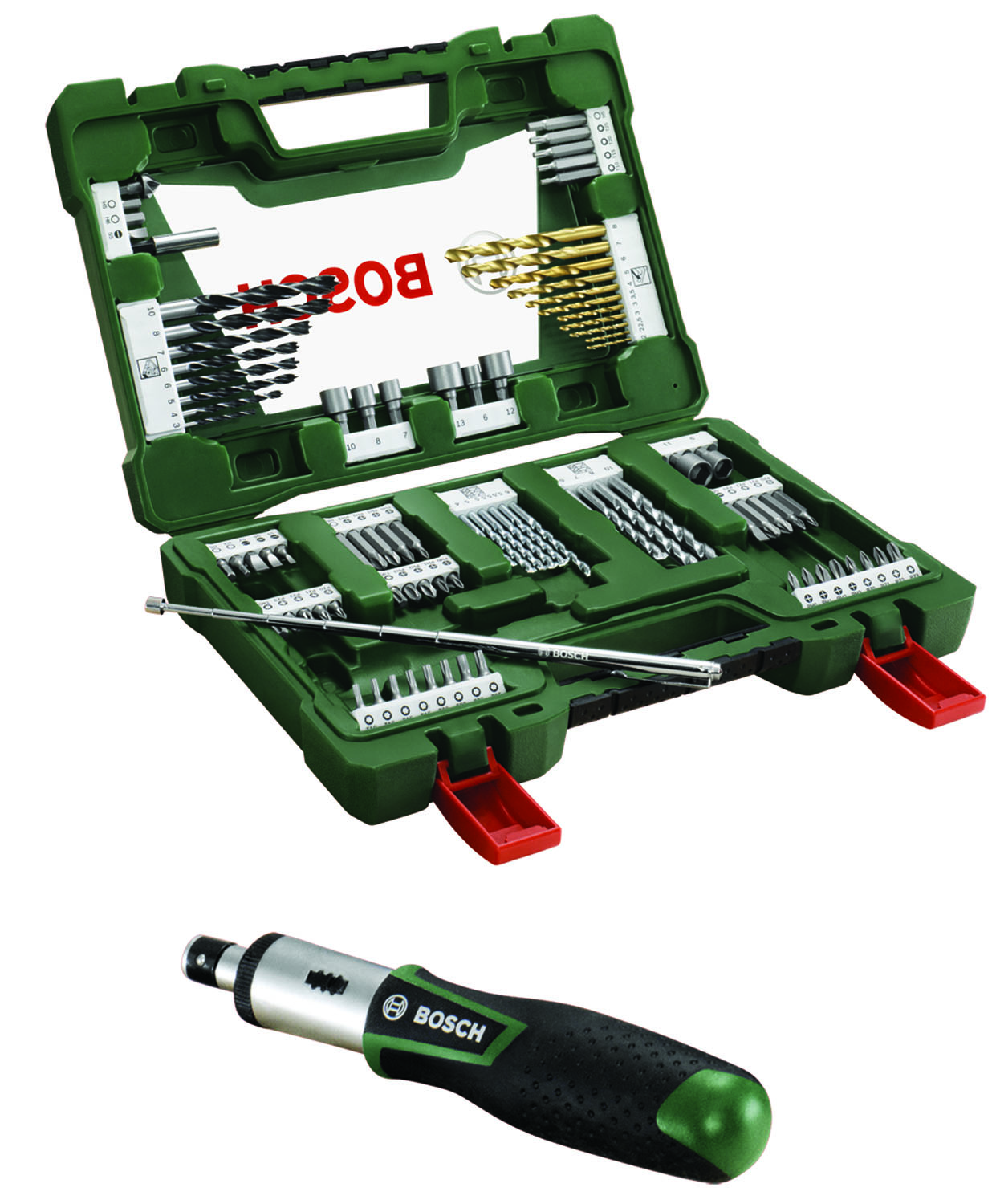 Valigetta Set Con Accessori Per Foratura E Avvitatura Bosch 91 Pezzi