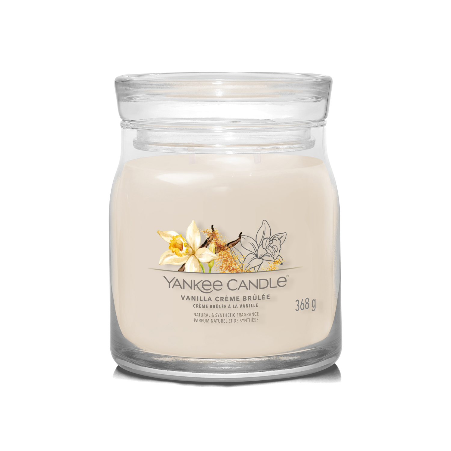 Vanilla Creme Brûlée, candela in giara media Yankee Candle Vanilla Creme Brûlée, candela in giara media Yankee Candle