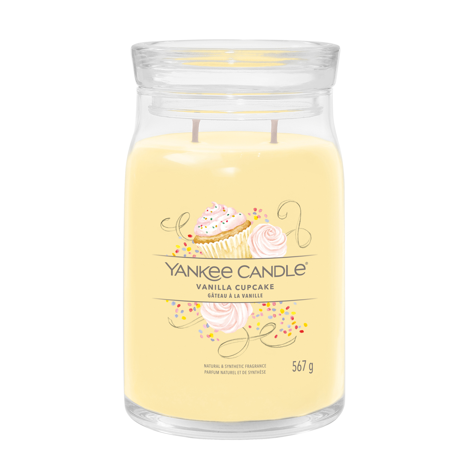 Vanilla Cupcake, candela in giara grande Yankee Candle
