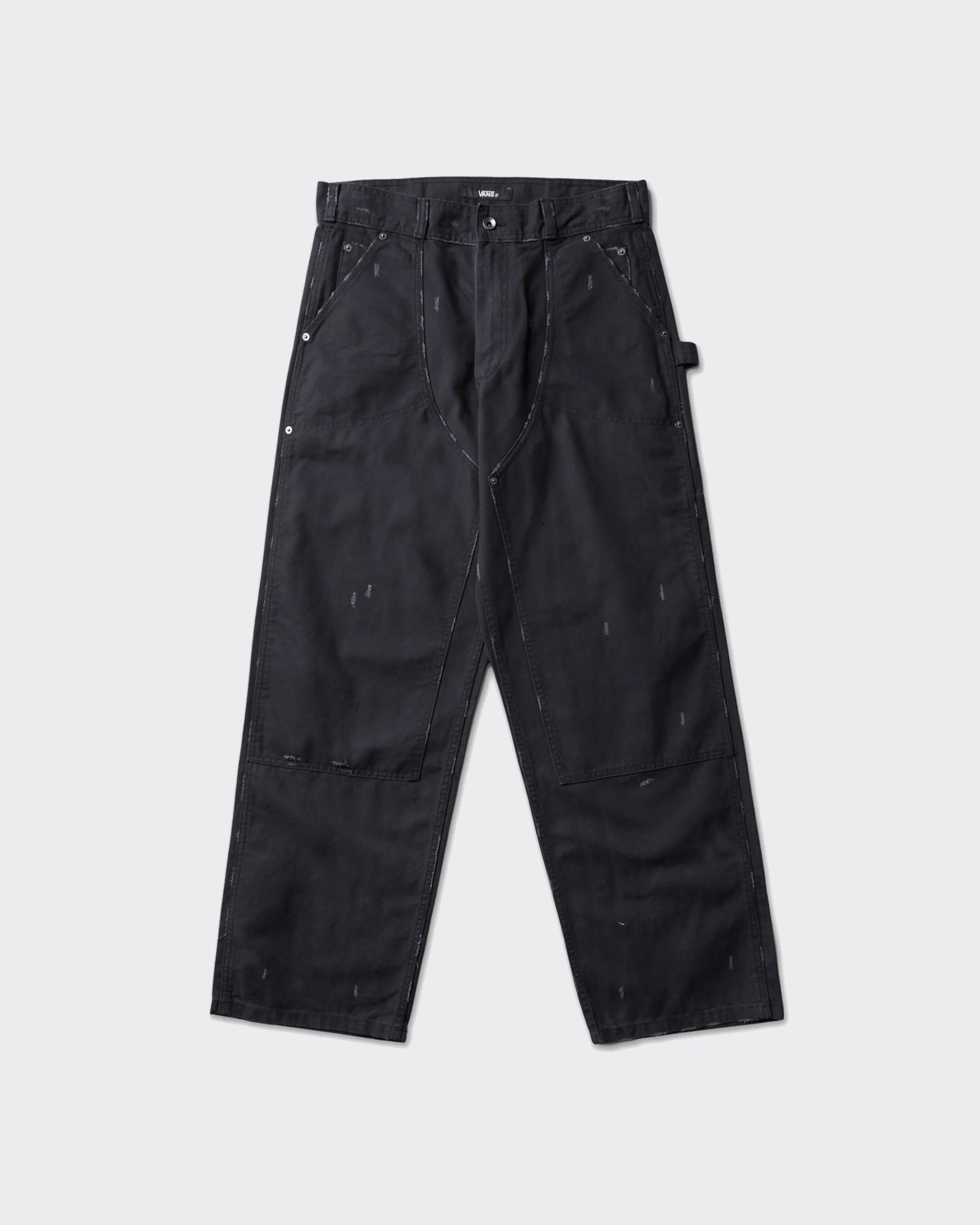 Vans Pantaloni Double Knee Act of Disagreement By Slam Jam Distressed Nero