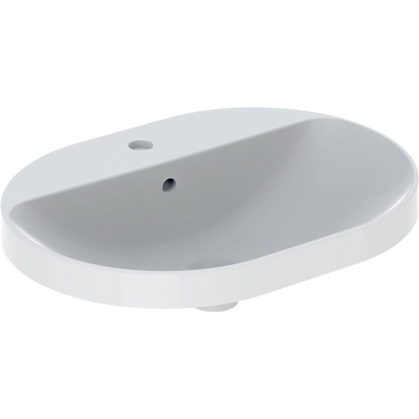 Variform Lavabo À Encastrer Elliptique, 600x450mm, Avec - Geberit Variform Lavabo À Encastrer Elliptique, 600x450mm, Avec - Geberit
