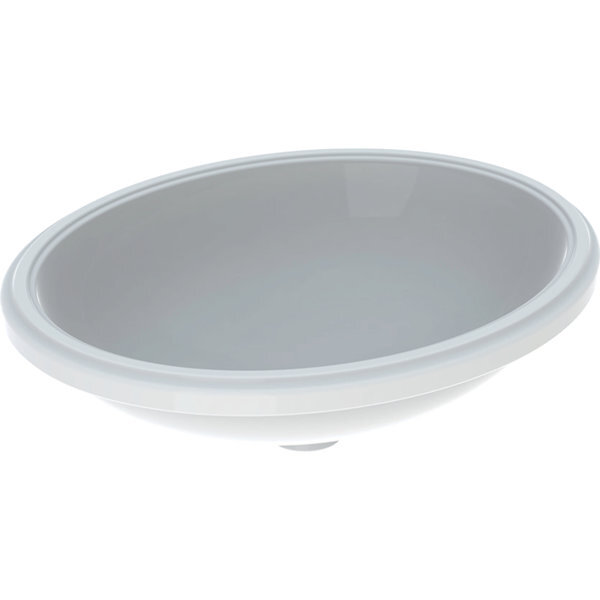 Variform Lavabo À Encastrer Ovale, 500x400mm, Sans Trou - Geberit
