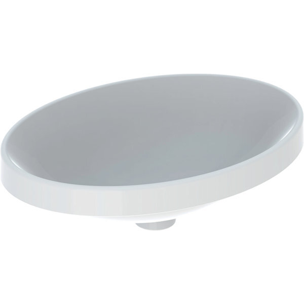 Variform Lavabo Encastré Ovale, 550x400mm, Sans Trou Pour - Geberit