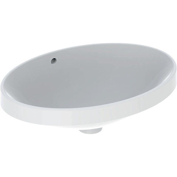 Variform Lavabo Encastré Ovale, 550x400mm, Sans Trou Pour - Geberit